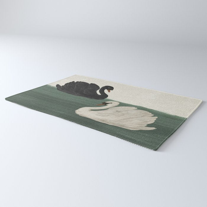 Black Swan White Swan Rug Gallery Image 3