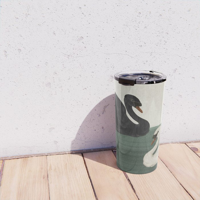 Black Swan White Swan Travel Mug Gallery Image 4