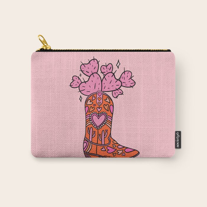 Valentine Cowboy Boot Carry All Pouch Gallery Image 1