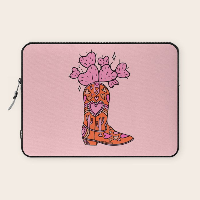 Valentine Cowboy Boot Laptop Sleeve Gallery Image 1