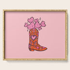Valentine Cowboy Boot Serving Tray Gallery Image 1