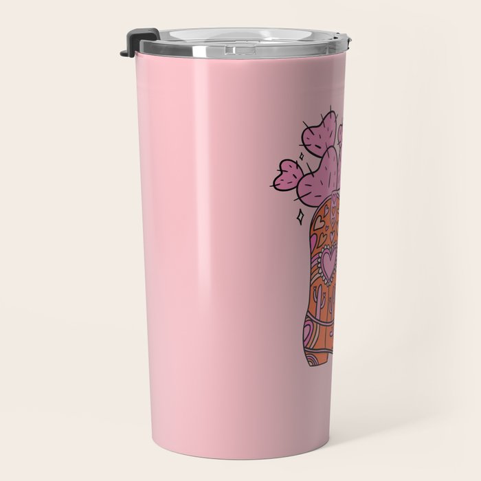 Valentine Cowboy Boot Travel Mug Gallery Image 3