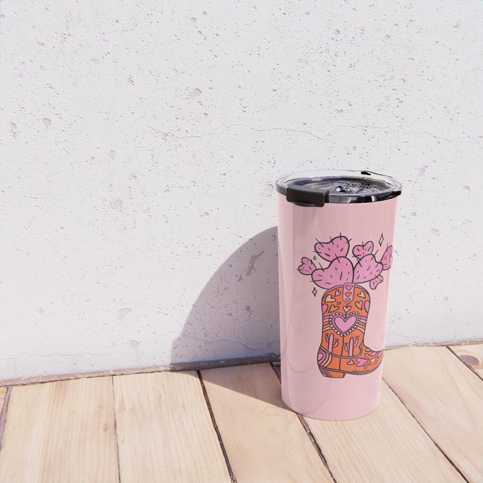 Valentine Cowboy Boot Travel Mug Gallery Image 4