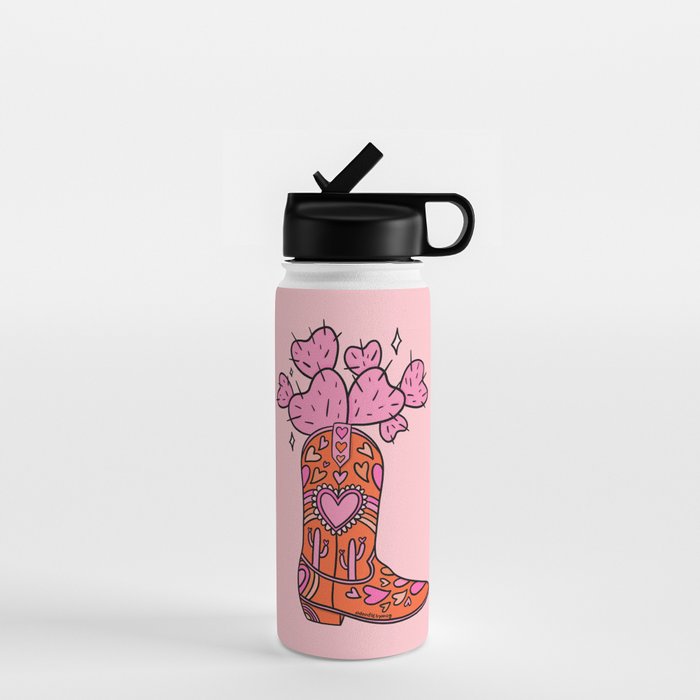 Valentine Cowboy Boot Water Bottle Gallery Image 1