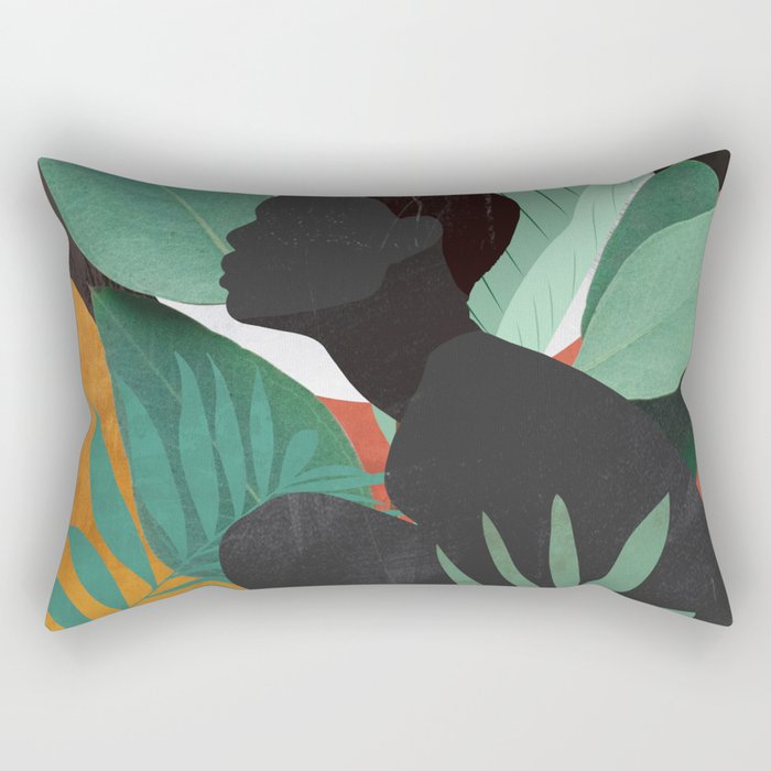 Tropical Girl 11 Rectangular Pillow Gallery Image 2