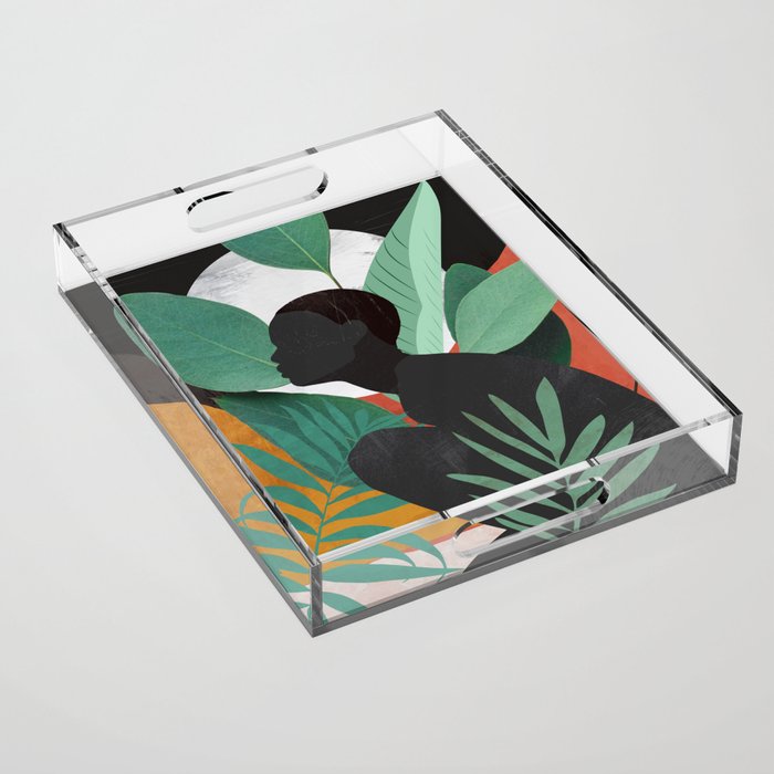 Tropical Girl 11 Acrylic Tray Gallery Image 1