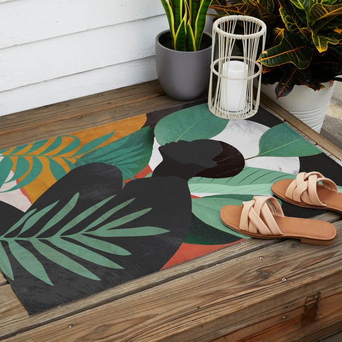 Tropical Girl 11 Outdoor Rug Gallery Image 2