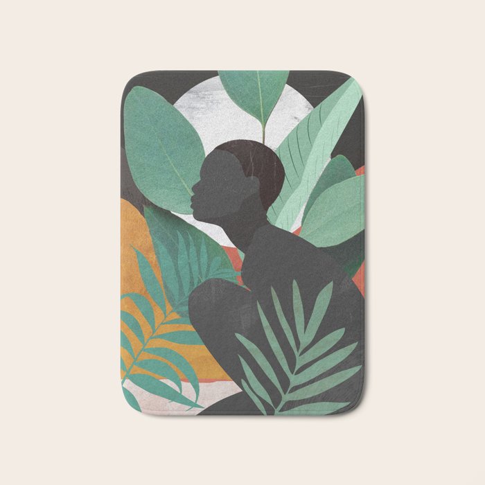 Tropical Girl 11 Bath Mat Gallery Image 1