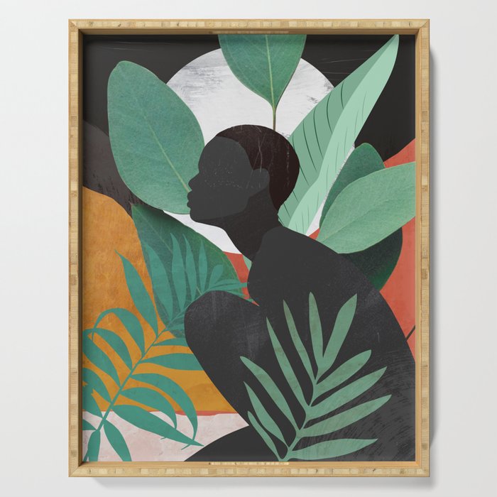 Tropical Girl 11 Serving Tray Gallery Image 1