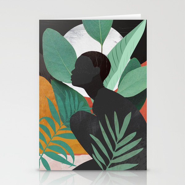 Tropical Girl 11 Stationery Card Gallery Image 1
