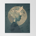 Moonlight Lady Throw Blanket Gallery Image 2