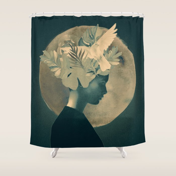 Moonlight Lady Shower Curtain Gallery Image 1