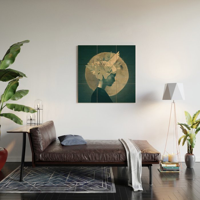 Moonlight Lady Wood Wall Art Gallery Image 2