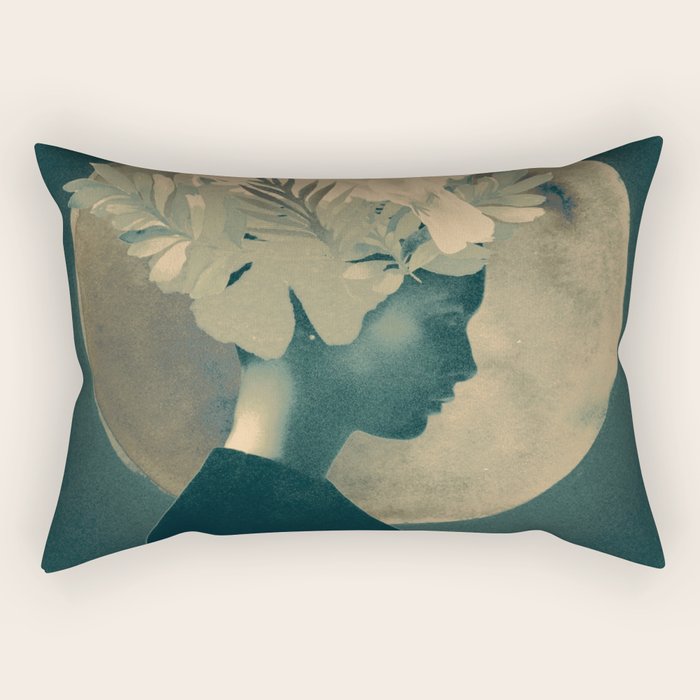Moonlight Lady Rectangular Pillow Gallery Image 1