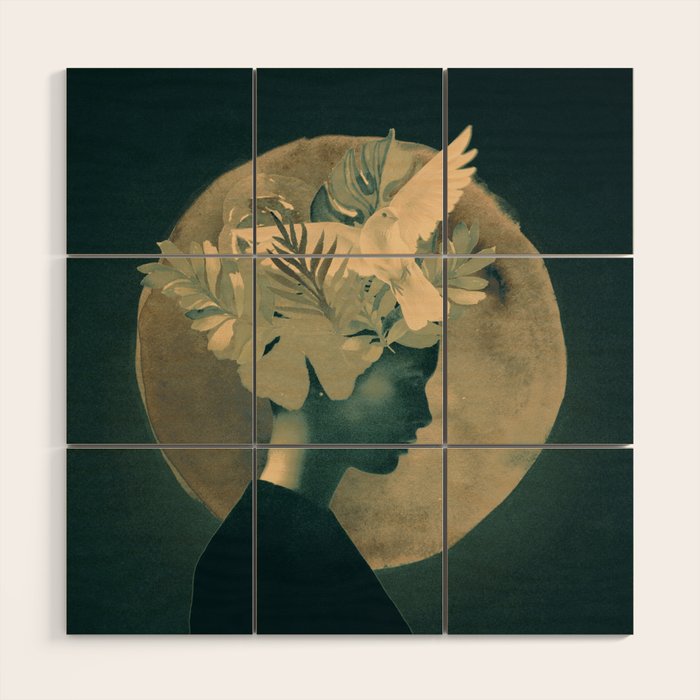 Moonlight Lady Wood Wall Art Gallery Image 1