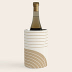 Two Tone Line Curvature LXV Earthy Boho Modern Arch Abstract Wine Chiller Gallery Image 3