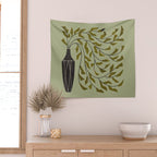Many Leaf Bouquet Wall Tapestry Gallery Image 2