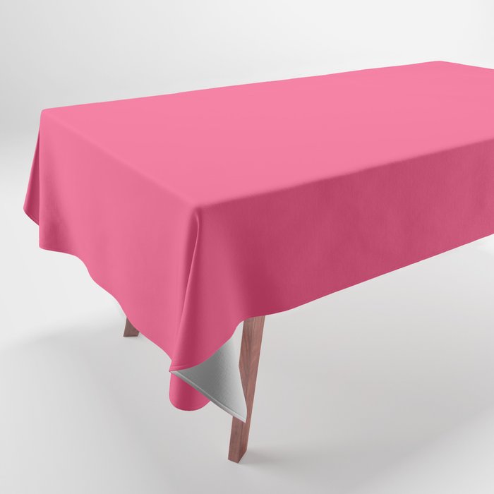 Maximal Hot Pink Solid Color Tablecloth Gallery Image 1