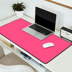 Maximal Hot Pink Solid Color Desk Mat Gallery Image 2