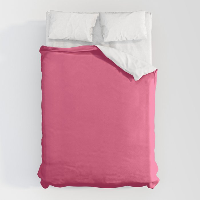 Maximal Hot Pink Solid Color Duvet Cover Gallery Image 6