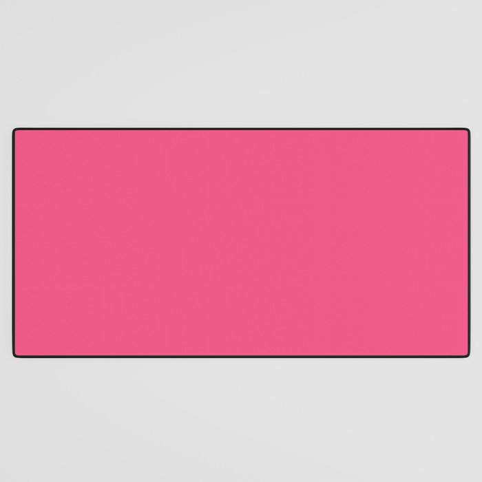 Maximal Hot Pink Solid Color Desk Mat Gallery Image 3