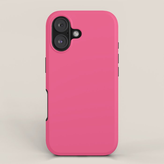 Maximal Hot Pink Solid Color iPhone Case Gallery Image 1