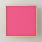 Maximal Hot Pink Solid Color Mini Art Print Gallery Image 1