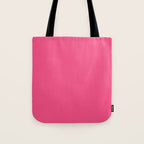 Maximal Hot Pink Solid Color Tote Bag Gallery Image 1