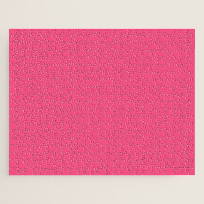 Maximal Hot Pink Solid Color Jigsaw Puzzle Gallery Image 1