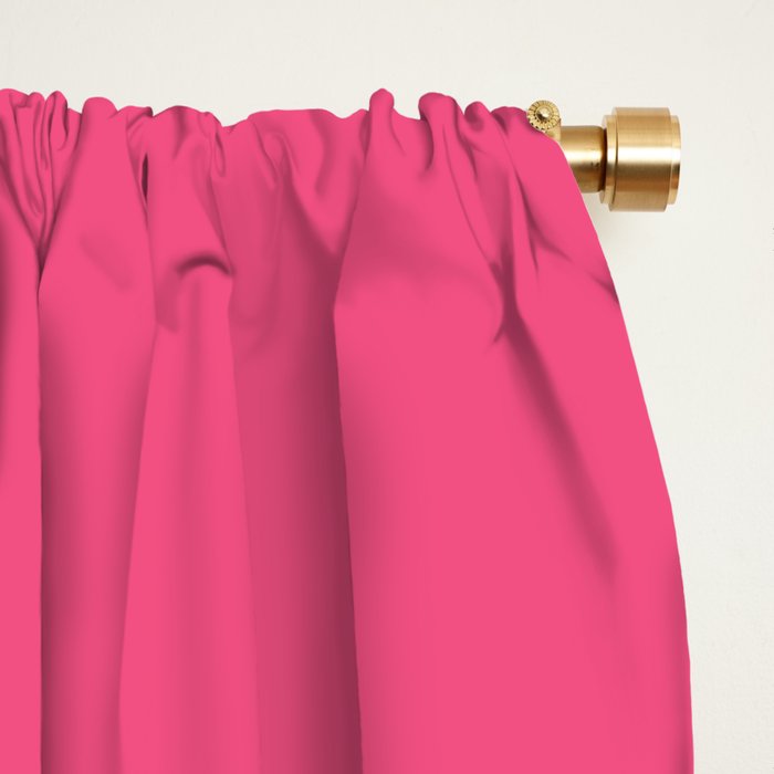 Maximal Hot Pink Solid Color Window Curtain Gallery Image 2