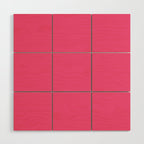 Maximal Hot Pink Solid Color Wood Wall Art Gallery Image 1