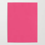 Maximal Hot Pink Solid Color Poster Gallery Image 4