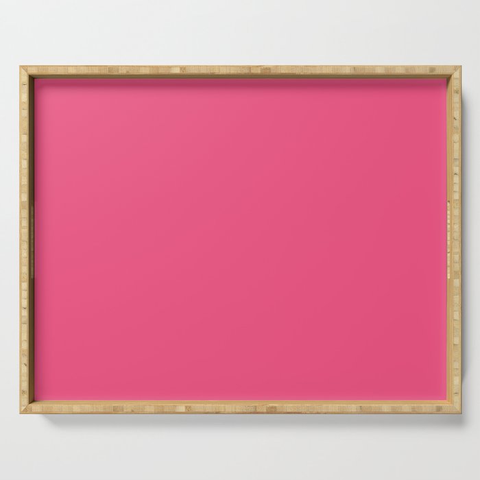 Maximal Hot Pink Solid Color Serving Tray Gallery Image 1