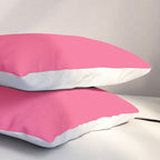 Maximal Hot Pink Solid Color Pillow Sham Gallery Image 3