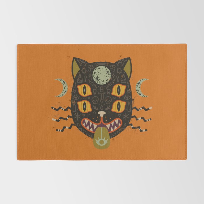 Spooky Cat Rug Gallery Image 2