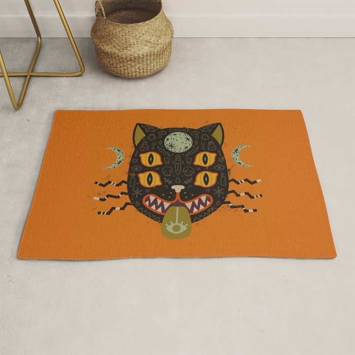 Spooky Cat Rug Gallery Image 1
