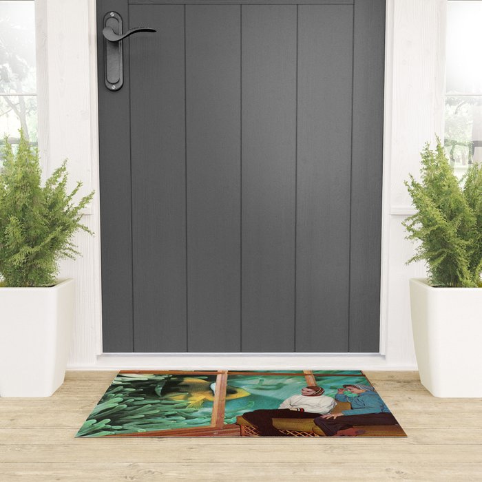 Hello Fish Welcome Mat Gallery Image 3