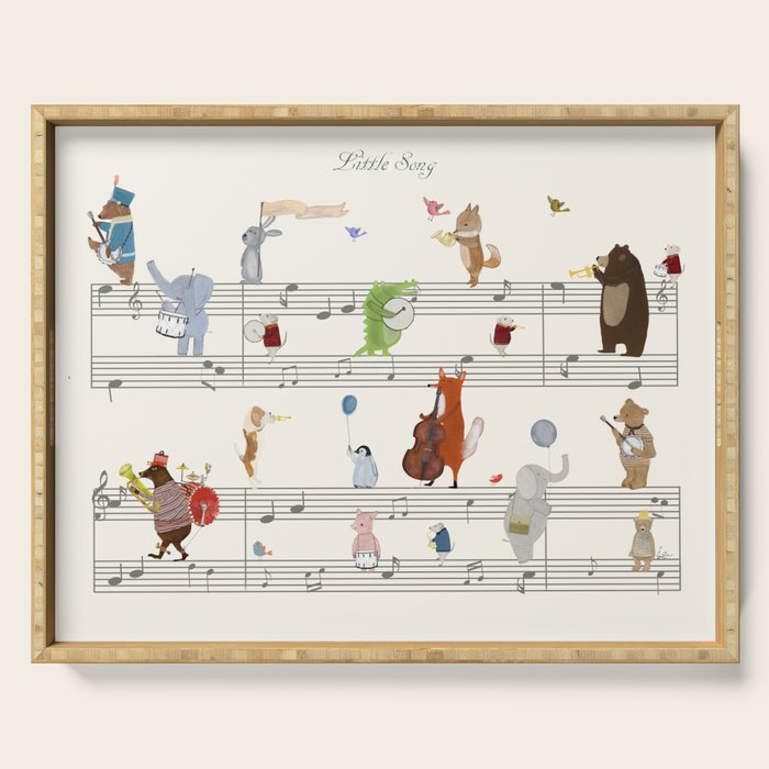 little song Serving Tray Gallery Image 1