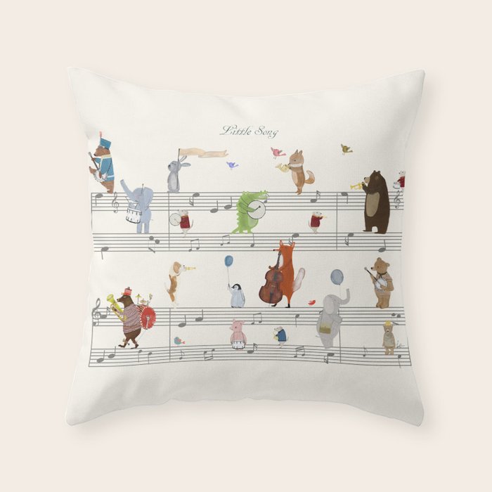 little song Throw Pillow Gallery Image 6
