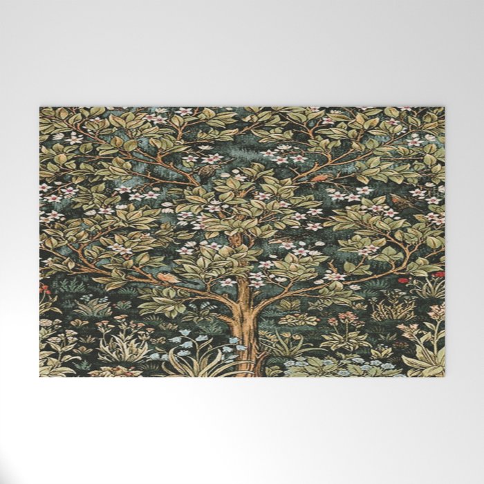 William Morris Tree Of Life, Morris floral, No 4. Welcome Mat Gallery Image 1
