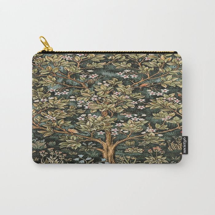 William Morris Tree Of Life, Morris floral, No 4. Carry All Pouch Gallery Image 1