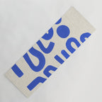 Blue Zig Wiggles Yoga Mat Gallery Image 1