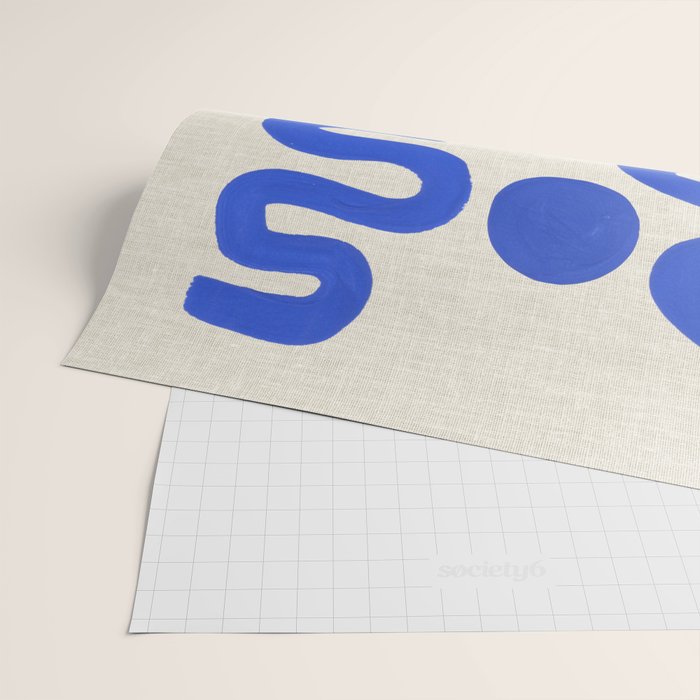 Blue Zig Wiggles Wrapping Paper Gallery Image 2