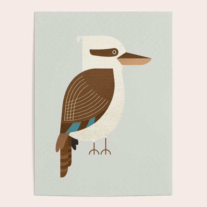 Whimsy Laughing Kookaburra Poster Gallery Image 4