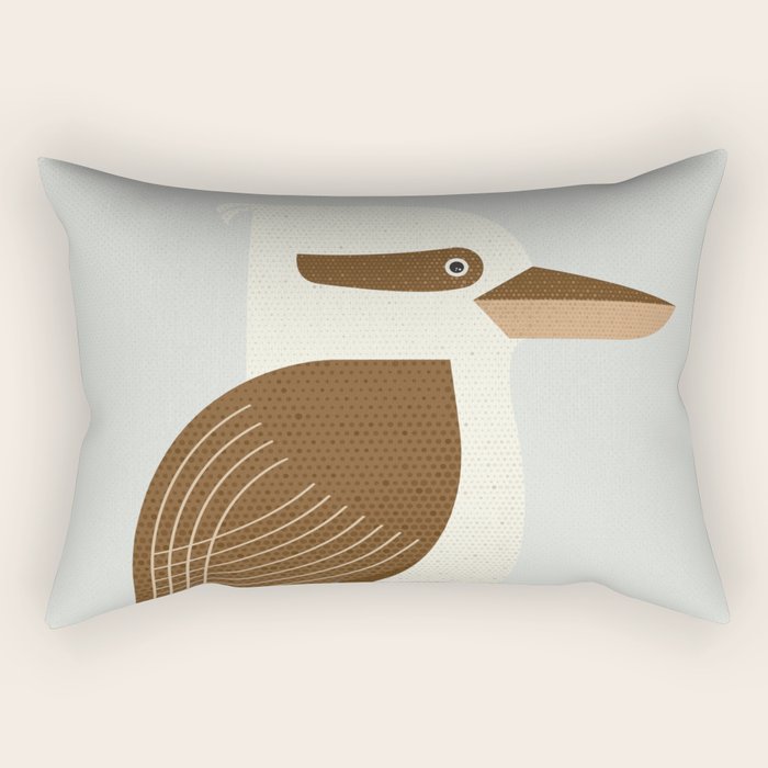 Whimsy Laughing Kookaburra Rectangular Pillow Gallery Image 2
