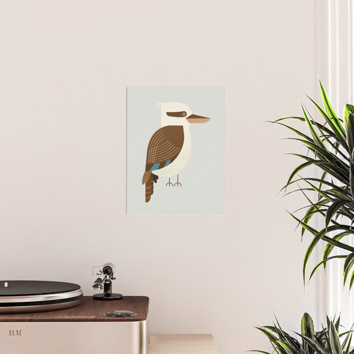 Whimsy Laughing Kookaburra Poster Gallery Image 2
