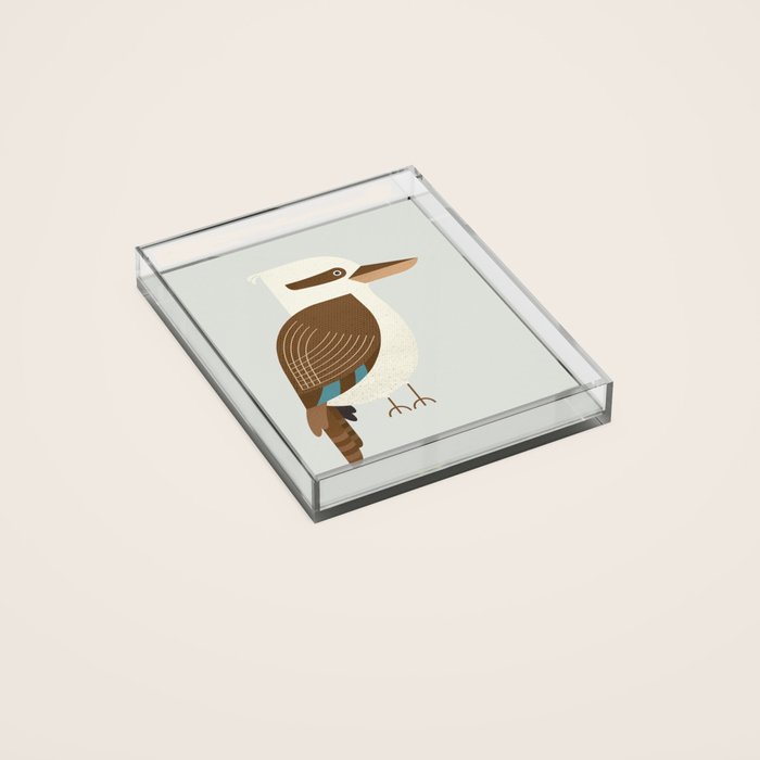 Whimsy Laughing Kookaburra Acrylic Tray Gallery Image 2