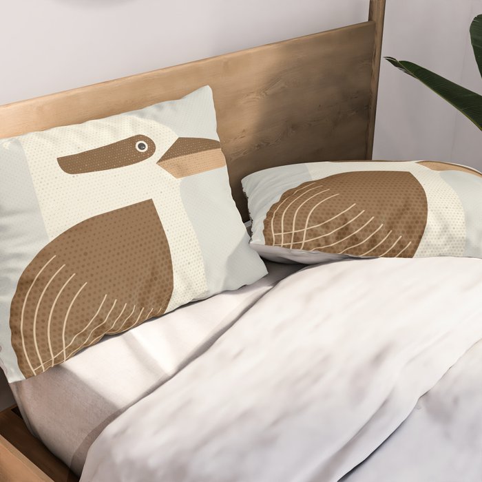 Whimsy Laughing Kookaburra Pillow Sham Gallery Image 2