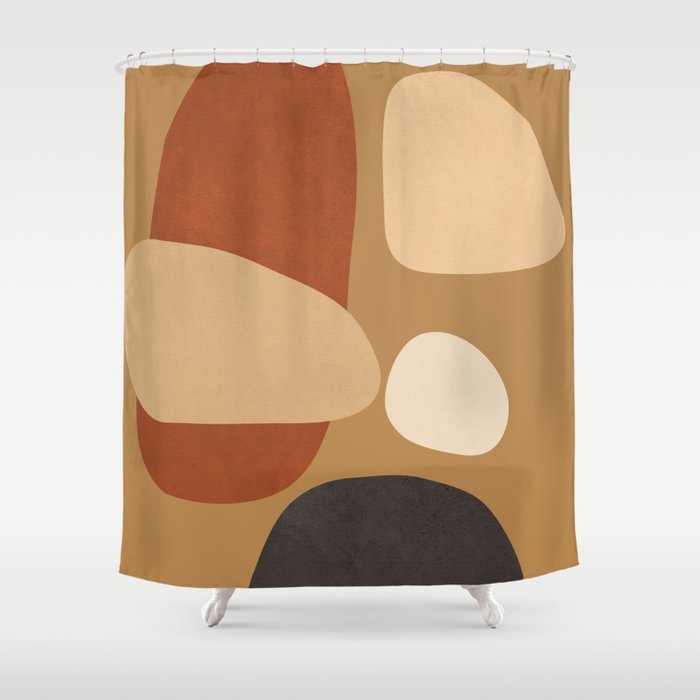 Abstract Minimal Art 3 Shower Curtain Gallery Image 1