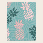 Summer, Pineapple Art, Pink, Turquoise, Teal Poster Gallery Image 4